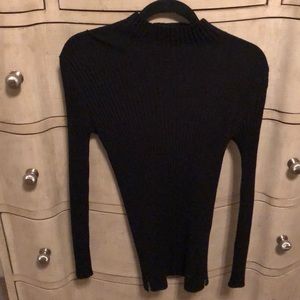 Akris black ribbed sweater